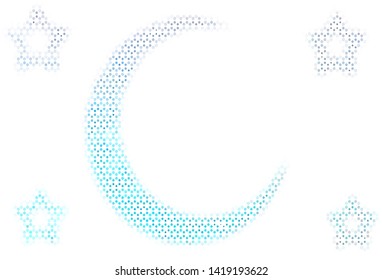 Light backdrop with dots. Beautiful colored illustration with blurred circles in nature style. Pattern for ads, leaflets.