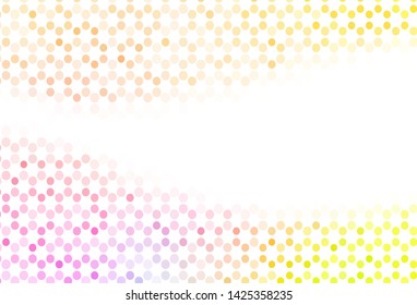 Light backdrop with dots. Beautiful colored illustration with blurred circles in nature style. New template for your brand book.