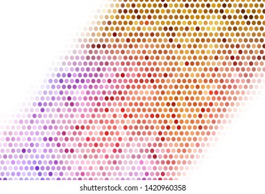 Light backdrop with dots. Glitter abstract illustration with blurred drops of rain. Pattern for ads, leaflets.