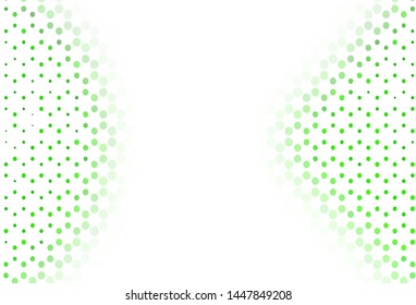 Light backdrop with dots. Glitter abstract illustration with blurred drops of rain. Pattern for ads, leaflets.