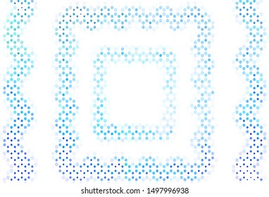 Light backdrop with dots. Modern abstract illustration with colorful water drops. Design for your business advert.