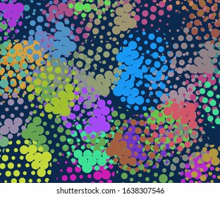 Light backdrop. Geometric print. Modern pattern. Abstract vector illustration. Dot texture background. Disco party template. Graphic abstract background. Light blue background. Vector backdrop.