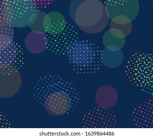 Light backdrop. Geometric print. Modern pattern. Abstract vector illustration. Dot texture background. Disco party template. Graphic abstract background. Light blue background. Vector backdrop.