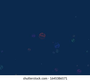 Light backdrop. Geometric print. Modern pattern. Abstract vector illustration. Dot texture background. Disco party template. Graphic abstract background. Light blue background. Vector backdrop.