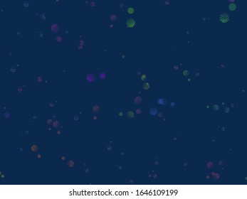 Light backdrop. Geometric print. Modern pattern. Abstract vector illustration. Dot texture background. Disco party template. Graphic abstract background. Light blue background. Vector backdrop.