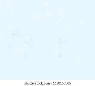Light backdrop. Geometric print. Modern pattern. Abstract vector illustration. Dot texture background. Disco party template. Graphic abstract background. Light blue background. Vector backdrop.