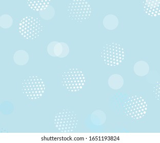Light backdrop. Geometric print. Modern pattern. Abstract vector illustration. Dot texture background. Disco party template. Graphic abstract background. Light blue background. Vector backdrop.