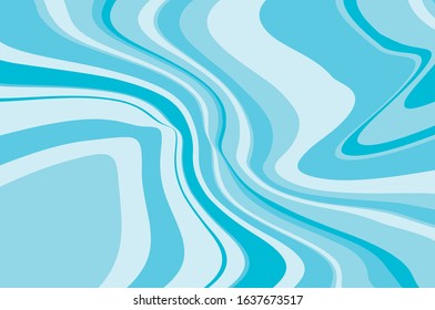 Light backdrop, great design for any purposes. Wavy dynamic pattern. Light blue background. Cover design template. Geometric line pattern. Abstract motion effect. Vector graphic.