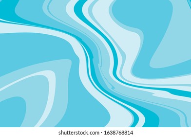 Light backdrop, great design for any purposes. Wavy dynamic pattern. Light blue background. Cover design template. Geometric line pattern. Abstract motion effect. Vector graphic.
