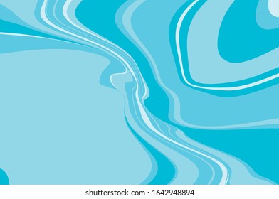 Light backdrop, great design for any purposes. Wavy dynamic pattern. Light blue background. Cover design template. Geometric line pattern. Abstract motion effect. Vector graphic.