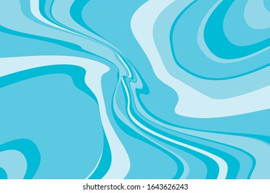 Light backdrop, great design for any purposes. Wavy dynamic pattern. Light blue background. Cover design template. Geometric line pattern. Abstract motion effect. Vector graphic.