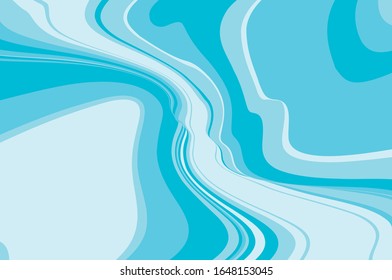 Light backdrop, great design for any purposes. Wavy dynamic pattern. Light blue background. Cover design template. Geometric line pattern. Abstract motion effect. Vector graphic.
