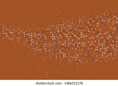 Light backdrop with lines, triangles. Illustration with set of colorful triangles. Pattern for commercials.