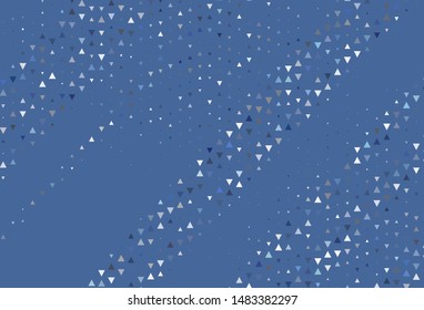 Light backdrop with lines, triangles. Modern abstract illustration with colorful triangles. Pattern for booklets, leaflets