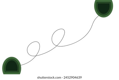 light background with 3D effect and lines