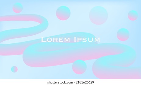 light background with 3d geometric shapes. vector illustration