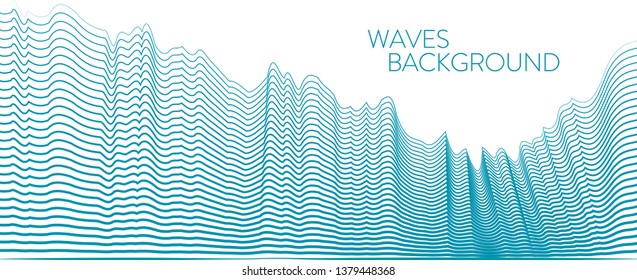 light background with blue abstract waves