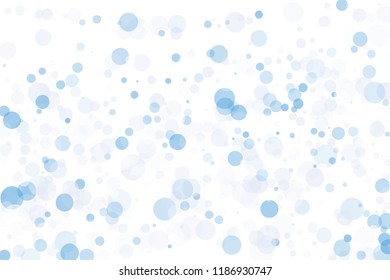 Light background with blue and pink circles with bokeh effect. Different delicate shades and degree of transparency. Scalable vector graphics