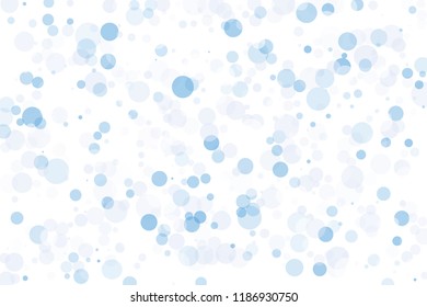 Light background with blue and pink circles with bokeh effect. Different delicate shades and degree of transparency. Scalable vector graphics