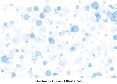 Light background with blue and pink circles with bokeh effect. Different delicate shades and degree of transparency. Scalable vector graphics