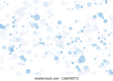 Light background with blue and pink circles with bokeh effect. Different delicate shades and degree of transparency. Scalable vector graphics
