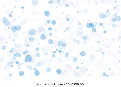 Light background with blue and pink circles with bokeh effect. Different delicate shades and degree of transparency. Scalable vector graphics