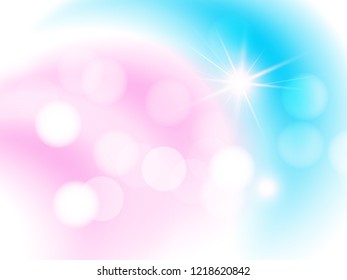 Light background  with bright light blurred spots and  bokeh. The illustration contains transparency and effects. EPS10