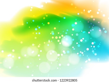 Light background  with bright  blurred spots and  bokeh. The illustration contains transparency and effects. EPS10