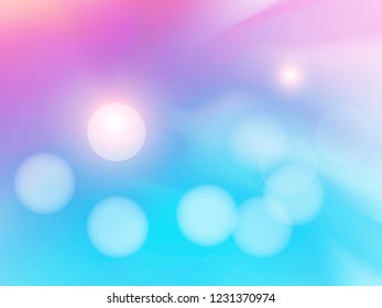 Light background  with bright  blurred spots and  bokeh. The illustration contains transparency and effects. EPS10