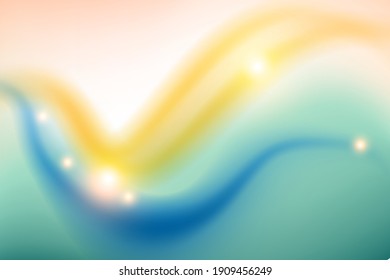 Light background  with bright  blurred spots and  bokeh. Vector illustration.