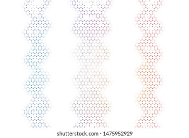Light background with bubbles. Abstract illustration with colored bubbles in nature style. New template for your brand book.