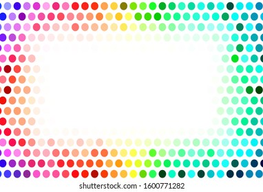 Light background with bubbles. Blurred decorative design in abstract style with bubbles. Pattern for ads, leaflets.