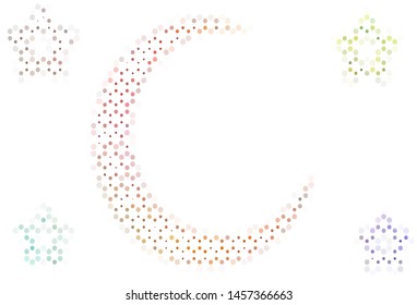 Light background with bubbles. Illustration with set of shining colorful abstract circles. Pattern for beautiful websites.