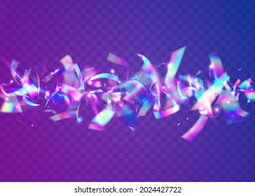 Light Background. Carnival Effect. Luxury Art. Glamour Foil. Pink Disco Glare. Bokeh Texture. Party Burst. Metal Carnaval Serpentine. Violet Light Background