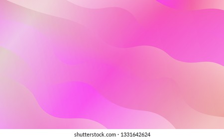 Light background with curved shapes. Vector wave pattern. Futuristic wavy backdrop. Colorful in abstract marble style with gradient. Contrast Gradient.
