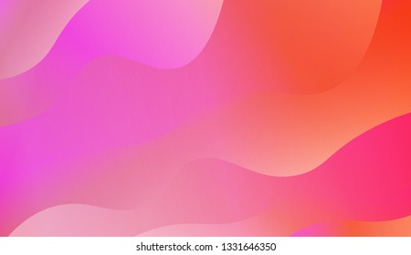 Light background with curved shapes. Vector wave pattern. Futuristic wavy backdrop. Colorful in abstract marble style with gradient. Contrast Gradient.