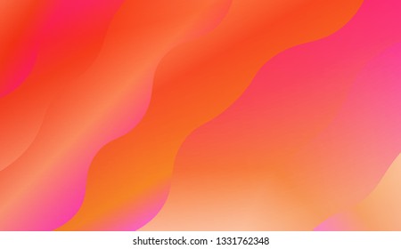 Light background with curved shapes. Vector wave pattern. Futuristic wavy backdrop. Colorful in abstract marble style with gradient. Contrast Gradient.