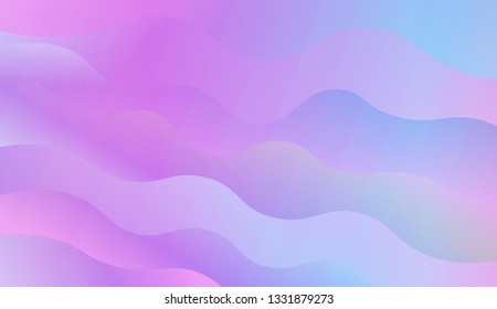Light background with curved shapes. Vector wave pattern. Futuristic wavy backdrop. Colorful in abstract marble style with gradient. Contrast Gradient.