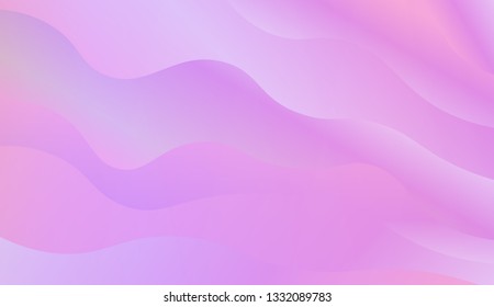 Light background with curved shapes. Vector wave pattern. Futuristic wavy backdrop. Colorful in abstract marble style with gradient. Contrast Gradient.