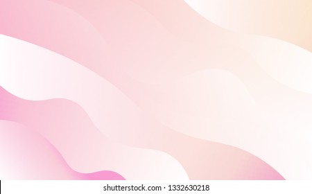 Light background with curved shapes. Vector wave pattern. Futuristic wavy backdrop. Colorful in abstract marble style with gradient. Gradient.