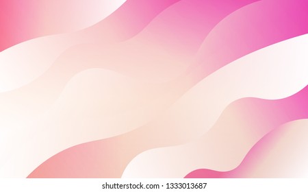Light background with curved shapes. Vector wave pattern. Futuristic wavy backdrop. Colorful in abstract marble style with gradient. Gradient.