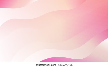 Light background with curved shapes. Vector wave pattern. Futuristic wavy backdrop. Colorful in abstract marble style with gradient. Gradient.