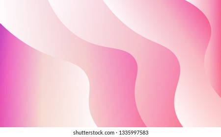 Light background with curved shapes. Vector wave pattern. Futuristic wavy backdrop. Colorful in abstract marble style with gradient. Gradient.