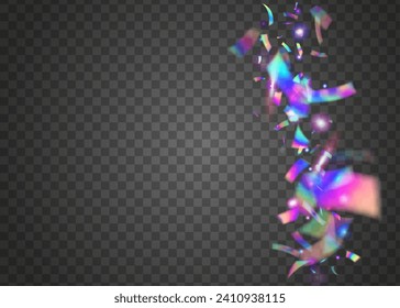 Light Background. Digital Art. Holiday Foil. Pink Shiny Glitter. Iridescent Tinsel. Retro Element. Bokeh Effect. Disco Christmas Backdrop. Blue Light Background