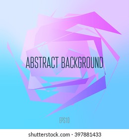 light background of geometric shapes
