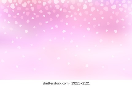 light Background of the heart falling down