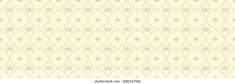 Helles Hintergrundbild im indischen Stil mit dekorativen Ornamenten auf beigem Hintergrund für Ihre Design-Projekte, nahtloses Muster, Tapete-Texturen mit flachem Design. Vektorgrafik