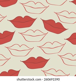 light background with lips