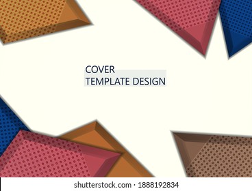 Light background with multicolor rhombuses. Abstract background for your design. Modern vector illustration.