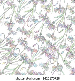 Light background from multicolored contact colors. Children's cheerful ornament, painted with ink for fabric, tiles, card decoration and wrapping paper